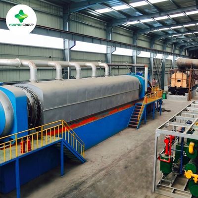 品質  Continuous Tire Pyrolysis Plant Continuous Waste Tire Pyrolysis Plant With Stainless Steel Reactor 工場